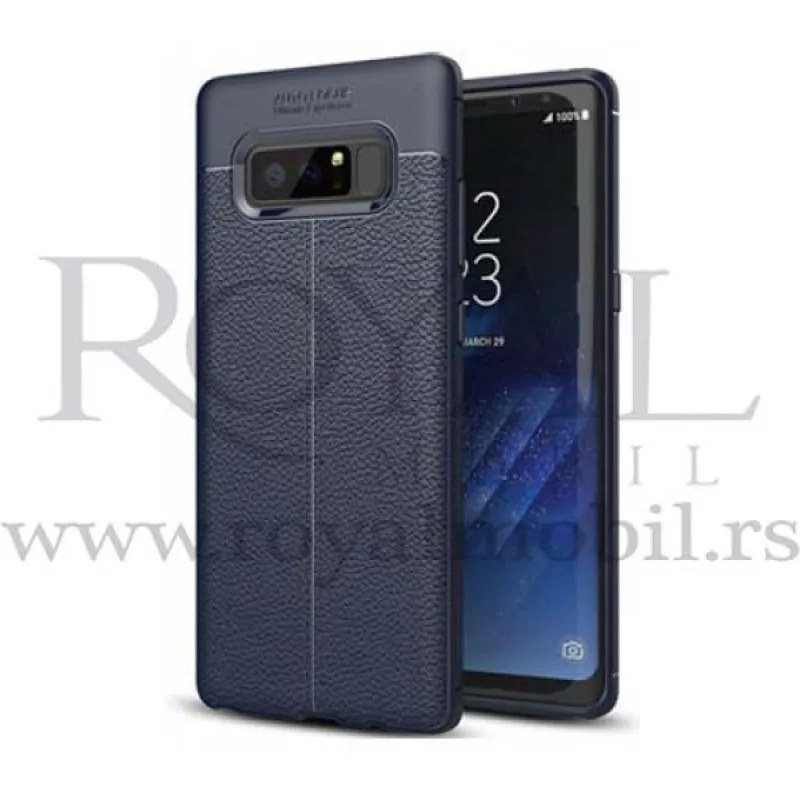 Silikonska futrola IMITACIJA KOZE No4 za Realme C21 teget