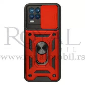 Futrola HARD PROTECT SA PRSTENOM za Realme 8 / Realme 8 Pro crvena