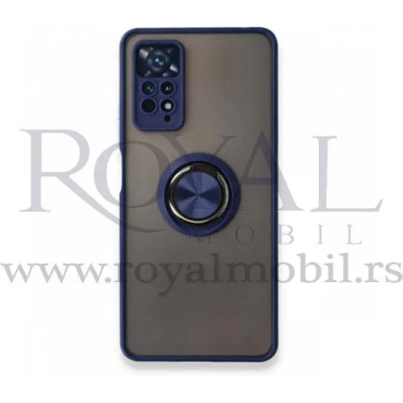 Futrola PVC MATTE sa magnetom za Samsung Galaxy S22 tamno plava