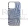Futrola Soft Print GEOMETRIK No6 za iPhone 13 Pro Max (6.7) belo-plava