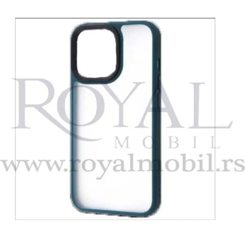 Futrola CLEAR SA BAMPEROM za iPhone 13 Mini (5.4) zelena