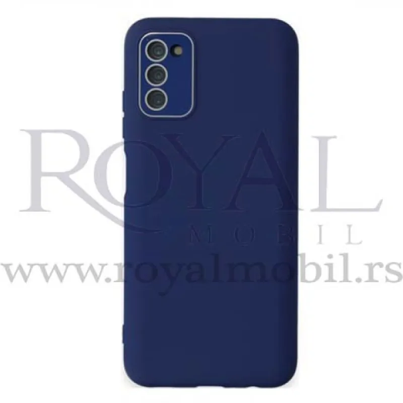 Silikonska futrola SOFT X-Cell SA ZASTITOM ZA KAMERU za Samsung A125 Galaxy A12 tamno plava