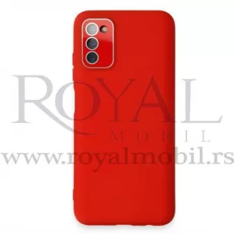 Silikonska futrola SOFT X-Cell SA ZASTITOM ZA KAMERU za Samsung A125 Galaxy A12 crvena