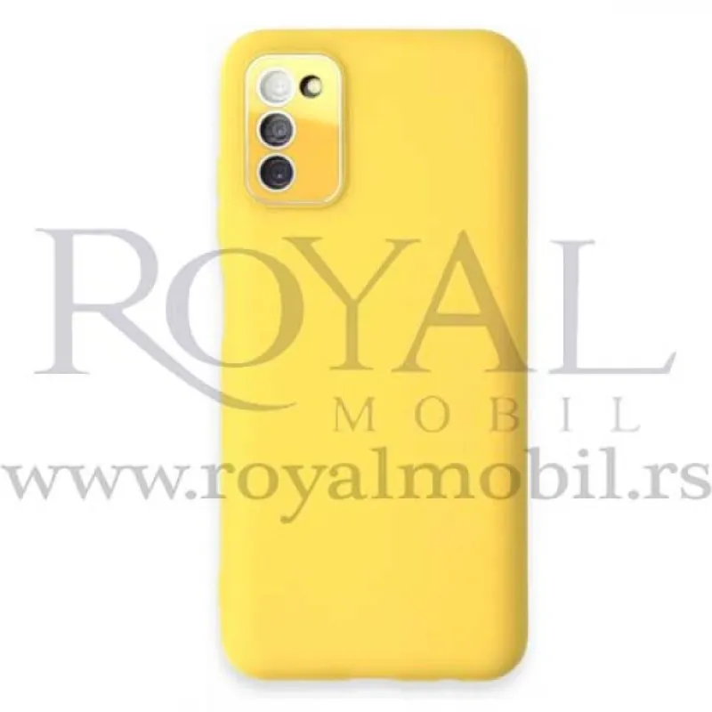 Silikonska futrola SOFT X-Cell SA ZASTITOM ZA KAMERU za Samsung A025 / A037 Galaxy A02S / A03S zuta