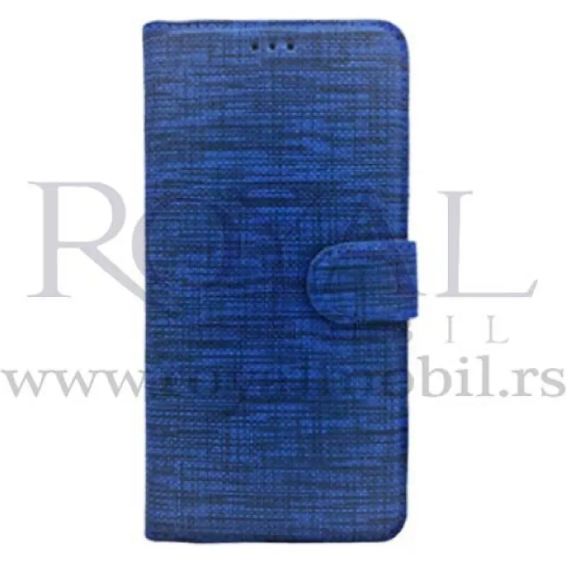 Futrola TEXTILE FLIP za Samsung S22 Plus plava