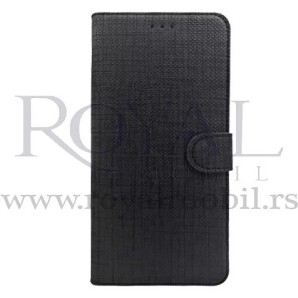 Futrola TEXTILE FLIP za Samsung S22 Plus crna