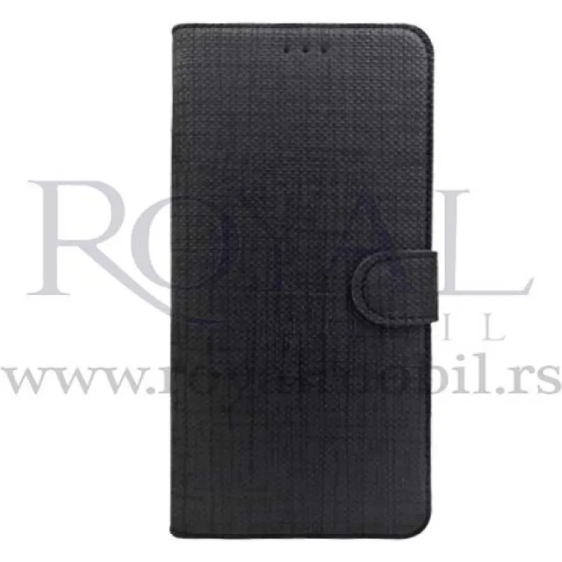 Futrola TEXTILE FLIP za Huawei P40 lite crna