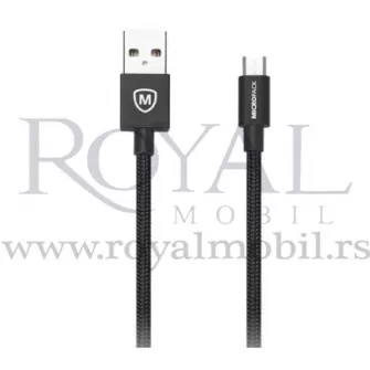 USB kabal MICROPACK FAST 3A USB-A / micro USB MC-310 crna