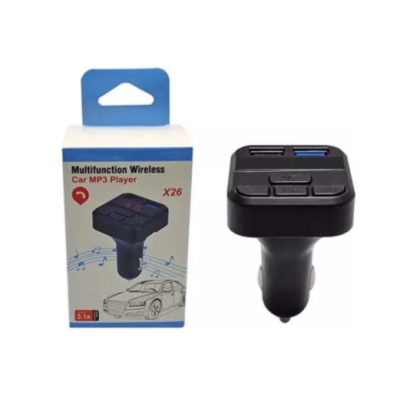Car MULTIFUCTIONS WIRELESS MP3 X26 3.1A