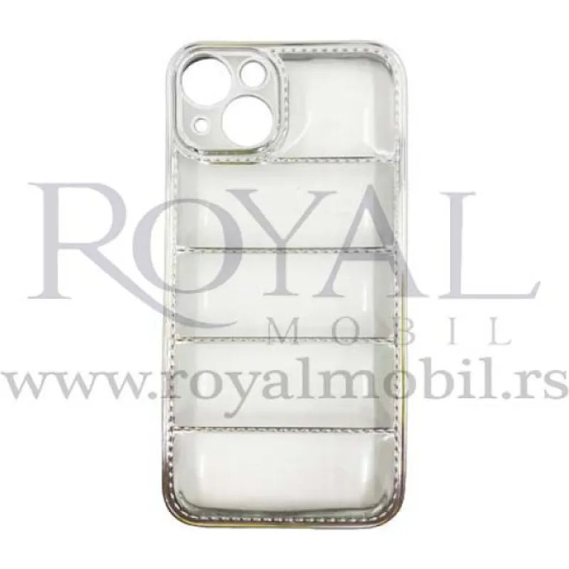 Futrola BUBBLE CLEAR za iPhone 13 Pro (6.1) srebrna