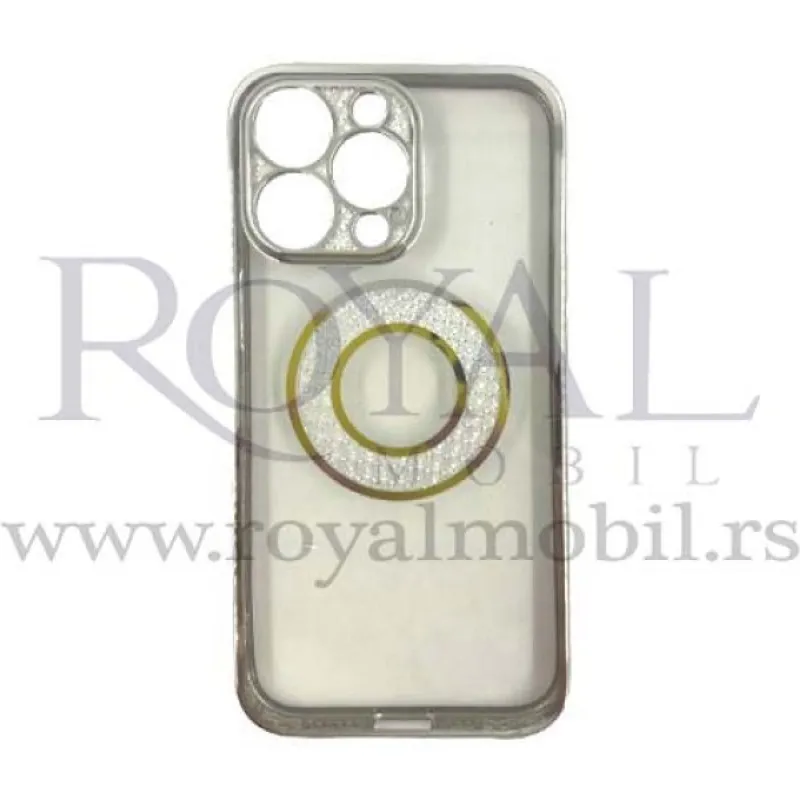Futrola CIRCLE SHINE za iPhone 13 Pro Max (6.7) srebrna