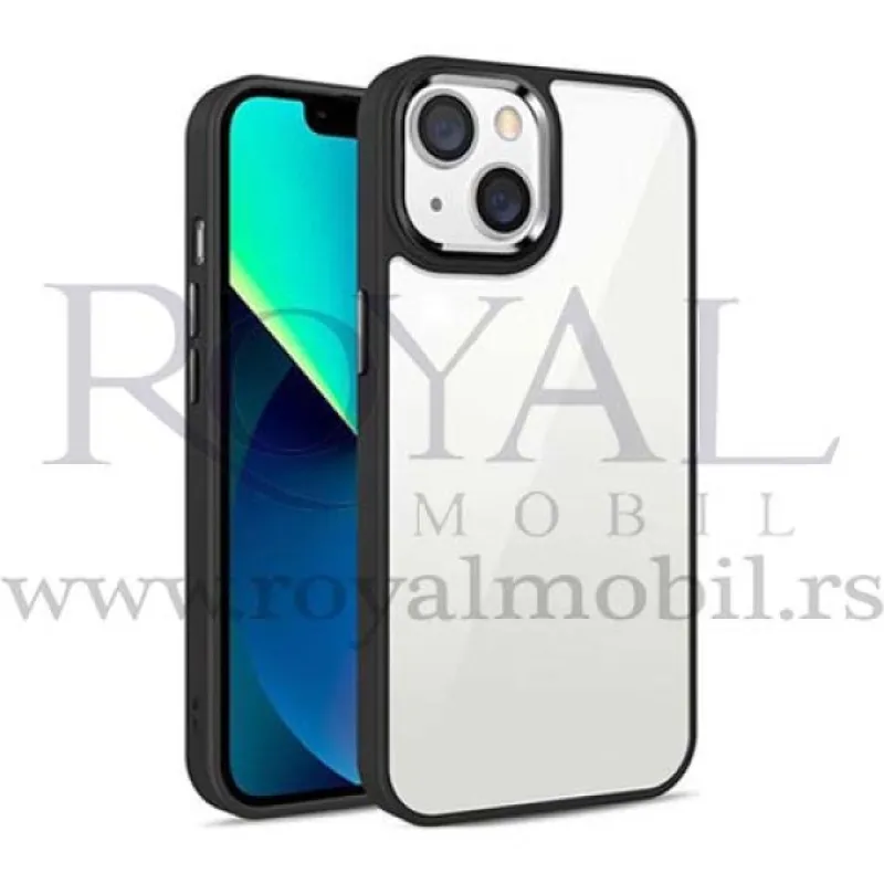 Futrola CLEAR SA BAMPEROM za Samsung A536 Galaxy A53 5G crna