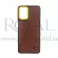 Futrola LEATHER TEXTIL za iPhone 13 (6.1) braon