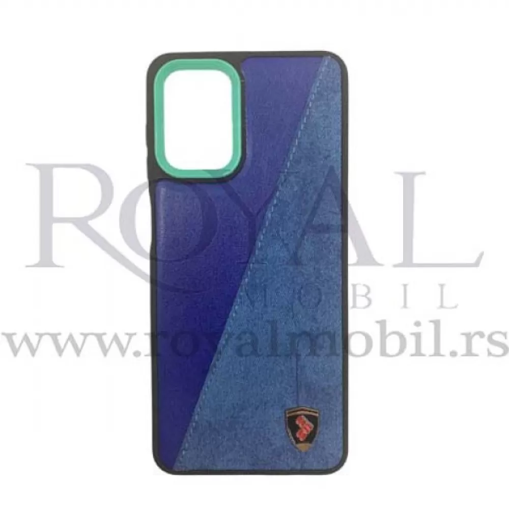 Futrola LEATHER TEXTIL za iPhone 13 Pro (6.1) plava