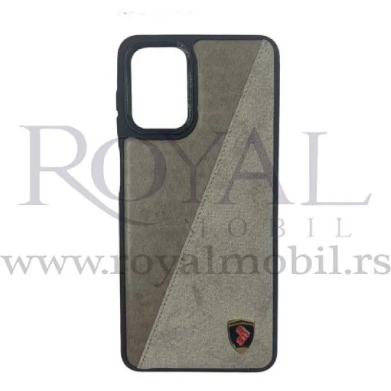 Futrola LEATHER TEXTIL za iPhone 13 Pro Max (6.7) siva