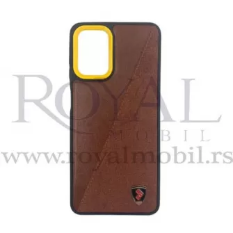 Futrola LEATHER TEXTIL za iPhone 13 Pro Max (6.7) braon