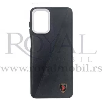 Futrola LEATHER TEXTIL za Xiaomi Redmi 10 / Redmi 10 Prime crna