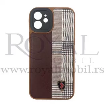 Futrola LEATHER PEPITO za iPhone 12 Pro (6.1) tamno braon