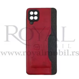 Futrola LEATHER TEXTIL sa dzepicem za Xiaomi Redmi 9 crvena