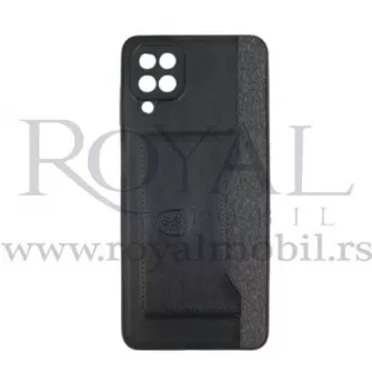 Futrola LEATHER TEXTIL sa dzepicem za Xiaomi Redmi Note 9 crna