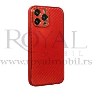 Futrola NIKLOVANI KARBON za iPhone 13 (6.1) crvena