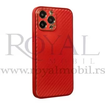 Futrola NIKLOVANI KARBON za iPhone 13 Pro Max (6.7) crvena
