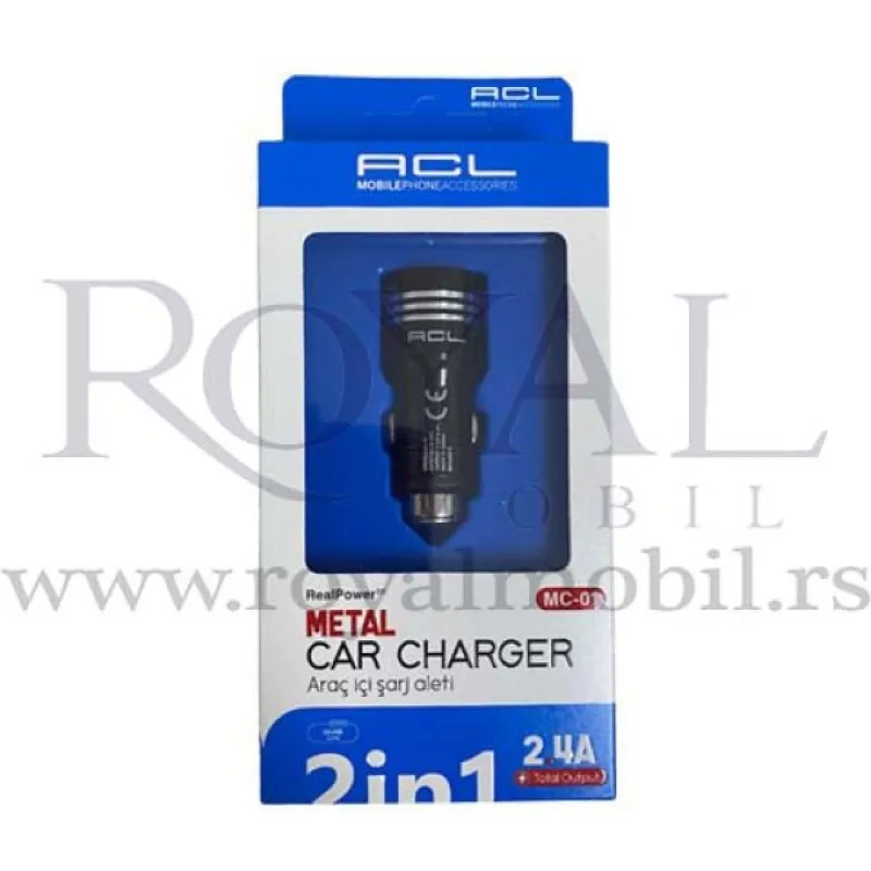 Auto punjac (kuciste) ACL MC-01 2.4A crni
