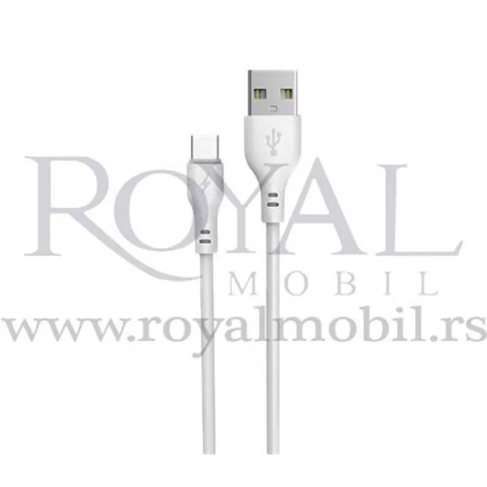USB kabal ACL ACK-19 Type-C 2A 30cm bela