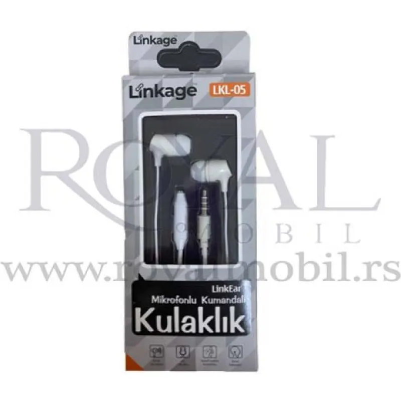 Slusalice LINKAGE "KULAKLIK" LKL-05 3.5mm bela