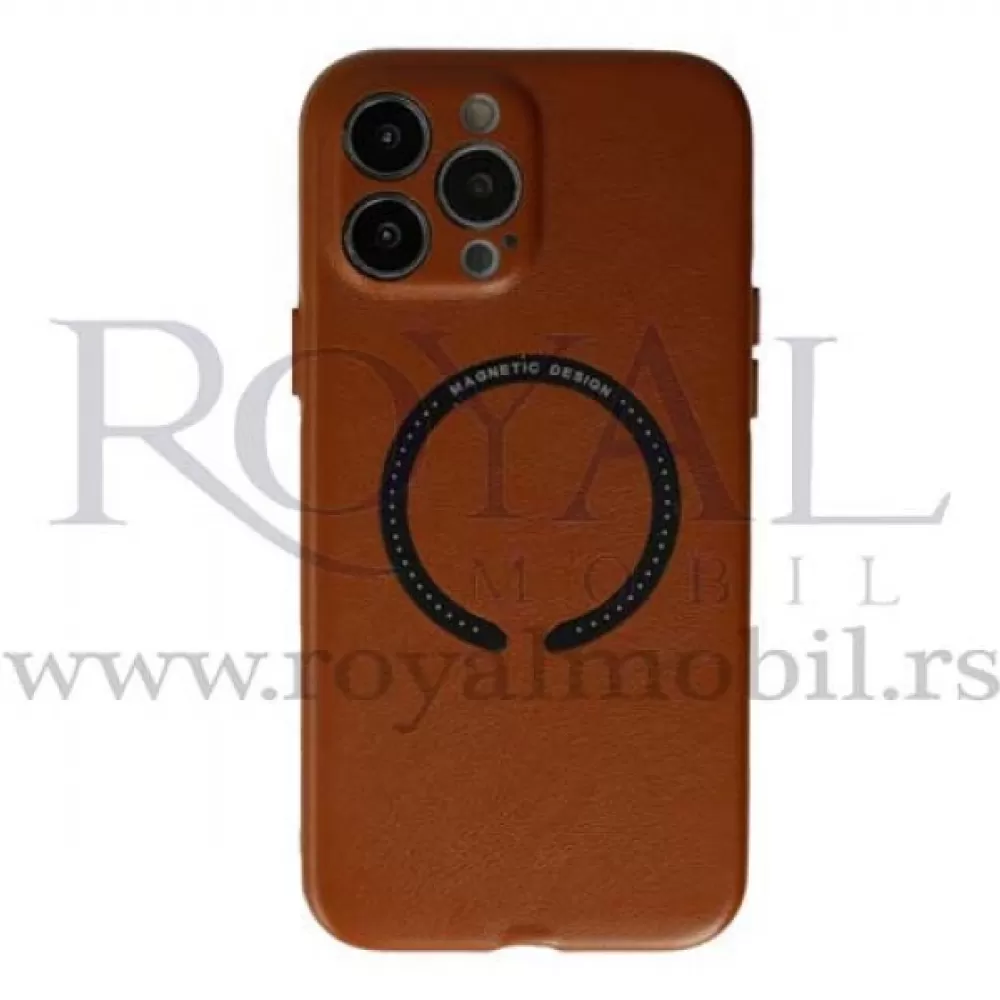 Futrola MAGNETIC DESIGN za Samsung A125 Galaxy A12 braon