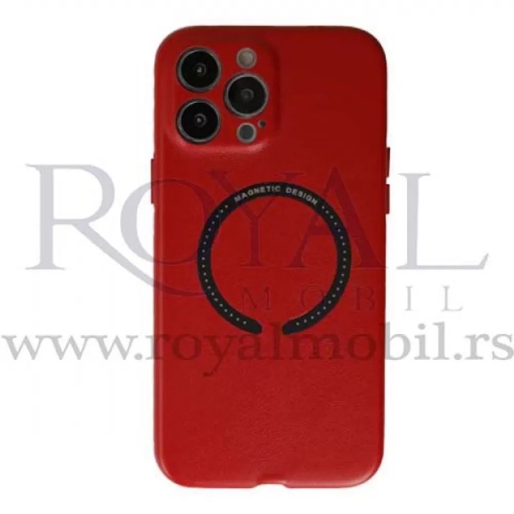 Futrola MAGNETIC DESIGN za Xiaomi Redmi 10C crvena
