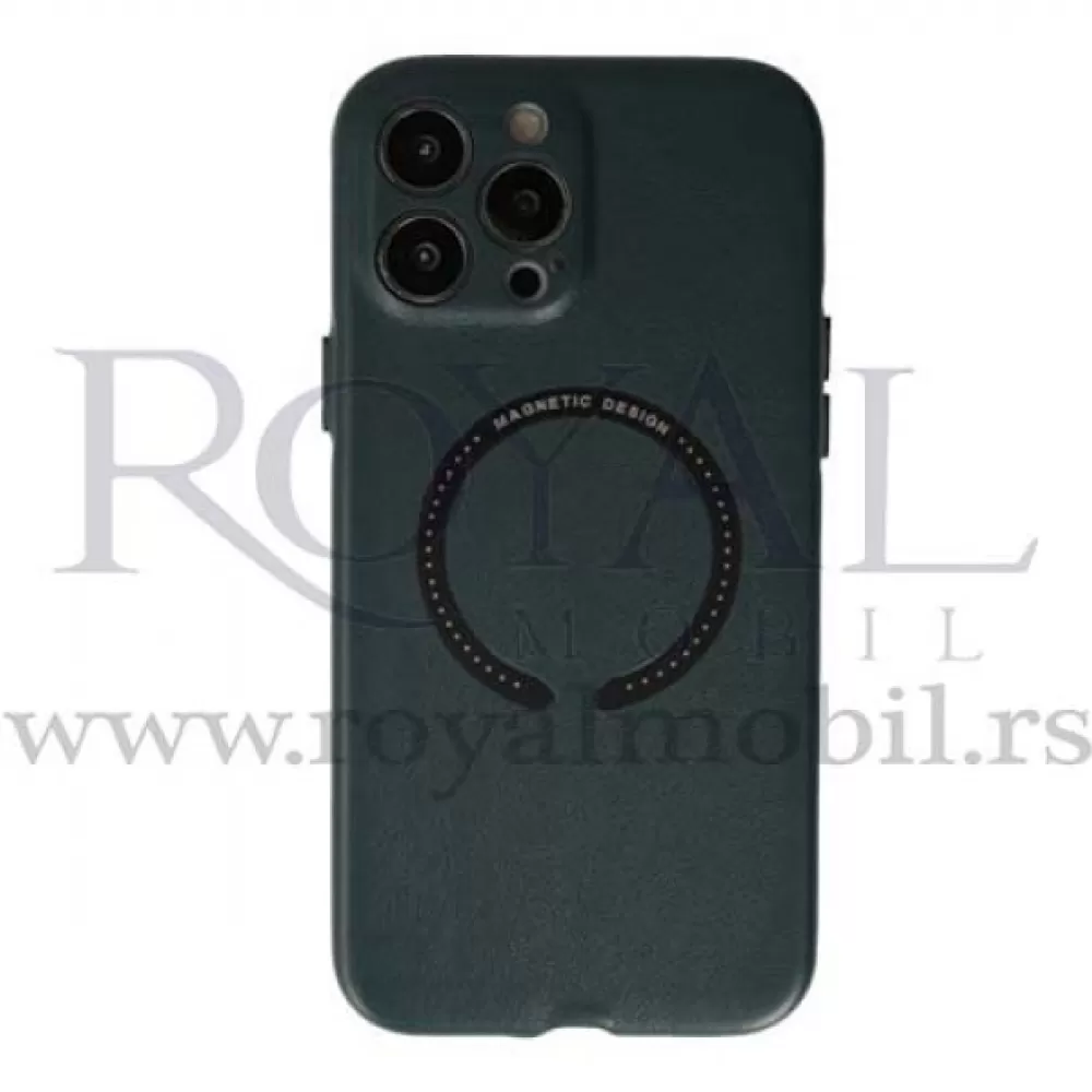 Futrola MAGNETIC DESIGN za Xiaomi Redmi 10C maslinasto zelena