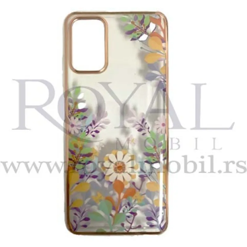 Futrola CLEAR PRINT SA NIKLOVANIM OBODOM za Samsung S901 Galaxy S22 No2