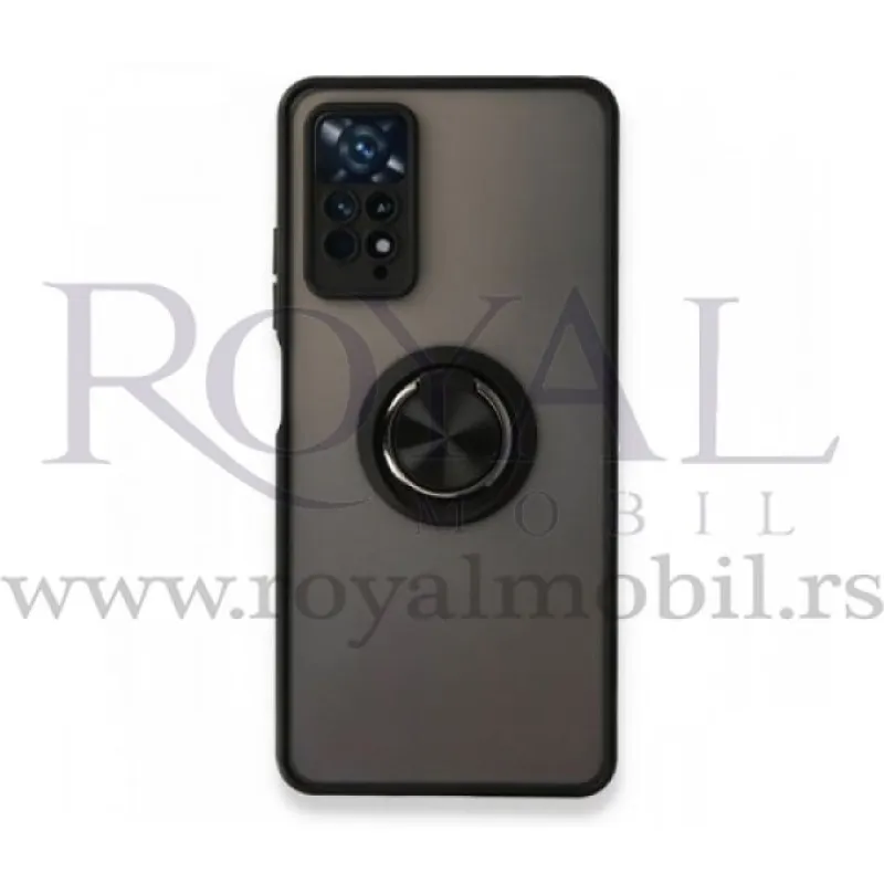 Futrola PVC MATTE sa magnetom za Note 11 / Note 11s / Note 11T / Poco M4 Pro 5G crna