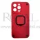 Futrola PELIT SILIKON SA DRZACEM za iPhone 13 Pro Max (6.7) crvena sa crnim