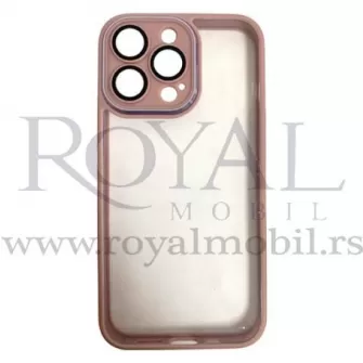 Futrola PVC CLEAR SA OKVIROM za iPhone 13 (6.1) roze