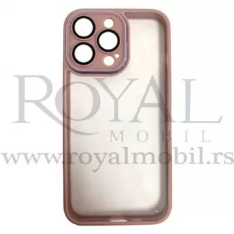Futrola PVC CLEAR SA OKVIROM za iPhone 13 Pro (6.1) roze