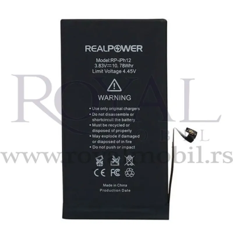 Baterija REALPOWER za iPhone 12 Pro (6.1) 2815 mAh