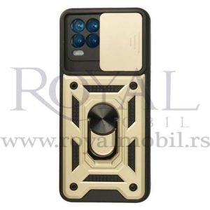 Futrola HARD PROTECT SA PRSTENOM za iPhone 14 Plus (6.7) zlatna