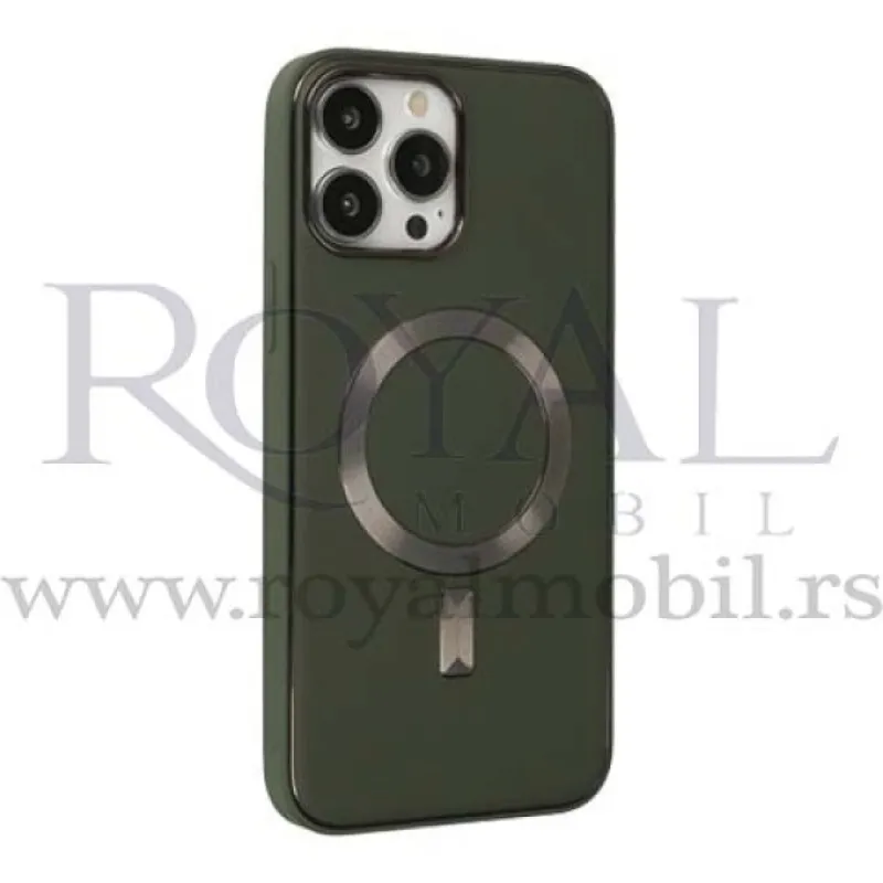 Futrola MAGSAFE HARD za iPhone 14 (6.1) maslinasto zelena