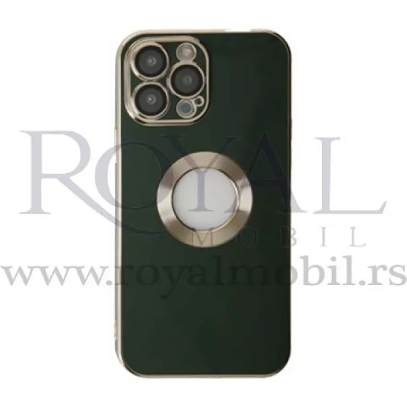 Futrola ELEGANT CIRCLE za iPhone 14 (6.1) maslinasto zelena