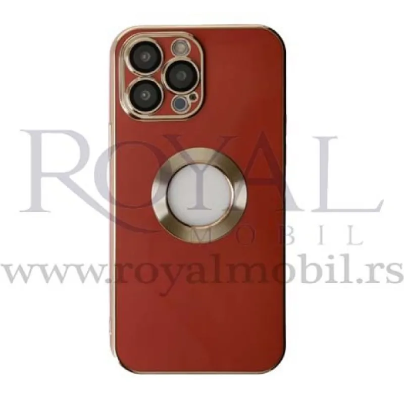 Futrola ELEGANT CIRCLE za iPhone 14 Plus (6.7) bordo
