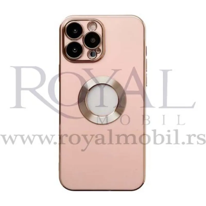 Futrola ELEGANT CIRCLE za iPhone 14 Plus (6.7) svetlo roze