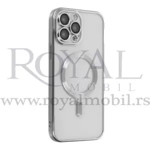 Futrola MAGSAFE METALIC za iPhone 14 Plus (6.7) srebrna