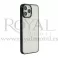 Futrola PVC SA NIKLOVANIM OBODOM za iPhone 14 Plus (6.7) crna