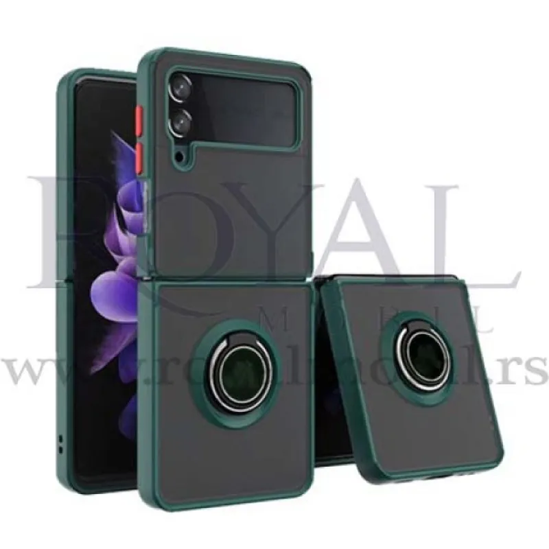 Futrola PVC MATTE sa magnetom za Samsung Galaxy Z Flip 4 maslinasto zelena