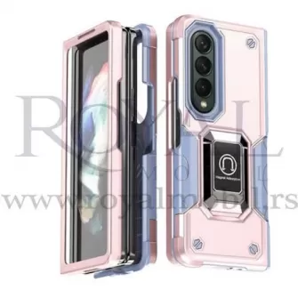 Futrola ARMOUR sa prstenom za Samsung Galaxy Z Fold 4 roze gold