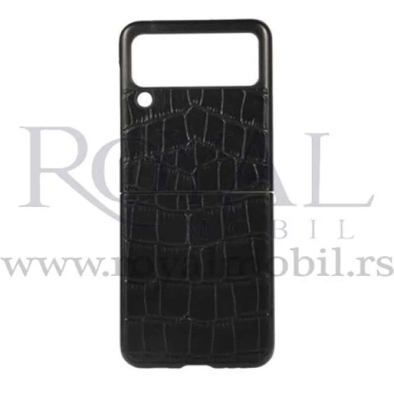 Futrola CROCO CASE za Samsung Galaxy Z Flip 3 crna