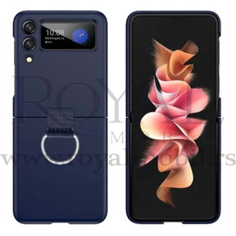 Futrola PVC SA PRSTENOM za Samsung Galaxy Z Flip 3 teget