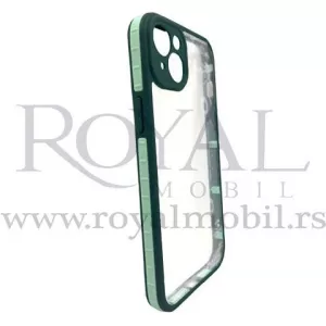 Futrola HONG za iPhone 14 Plus (6.7) maslinasto zelena sa mint